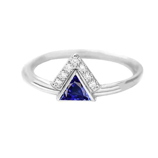 HarryChadEntcom Rings Gemstone Jewelry Trillion Ceylon Sapphire Ring 1 Carat Natural Earth Mined Diamonds HarryChadEntcom Rings Gemstone Jewelry Trillion Ceylon Sapphire Ring 1 Carat Natural Earth Mined Diamonds