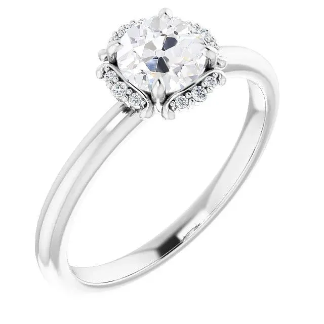 HarryChadEntcom Rings Halo Engagement Ring Old Cut Natural Earth Mined Diamond 275 Carats Ladies Gold Jewelry HarryChadEntcom Rings Halo Engagement Ring Old Cut Natural Earth Mined Diamond 275 Carats Ladies Gold Jewelry
