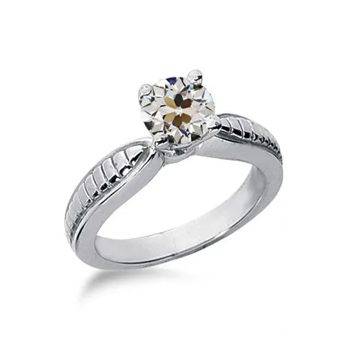 HarryChadEntcom Rings Old Mine Cut Natural Earth Mined Diamond Solitaire Ring Ladies Jewelry 1 Carat HarryChadEntcom Rings Old Mine Cut Natural Earth Mined Diamond Solitaire Ring Ladies Jewelry 1 Carat