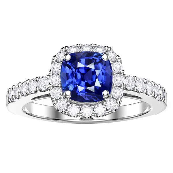 HarryChadEntcom Rings Sapphire Halo Engagement Ring 350 Carats Cushion Round Natural Earth Mined Diamonds HarryChadEntcom Rings Sapphire Halo Engagement Ring 350 Carats Cushion Round Natural Earth Mined Diamonds