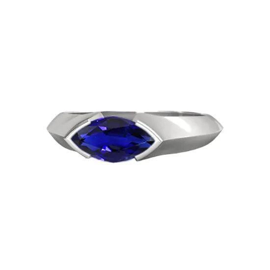 HarryChadEntcom Rings White Gold Solitaire Ring Bar Set Marquise Ceylon Sapphire 1 Carats HarryChadEntcom Rings White Gold Solitaire Ring Bar Set Marquise Ceylon Sapphire 1 Carats
