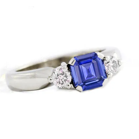 HarryChadEntcom Rings Womens 3 Stone Round Natural Earth Mined Diamond Emerald Sapphire Ring 125 Carats HarryChadEntcom Rings Womens 3 Stone Round Natural Earth Mined Diamond Emerald Sapphire Ring 125 Carats