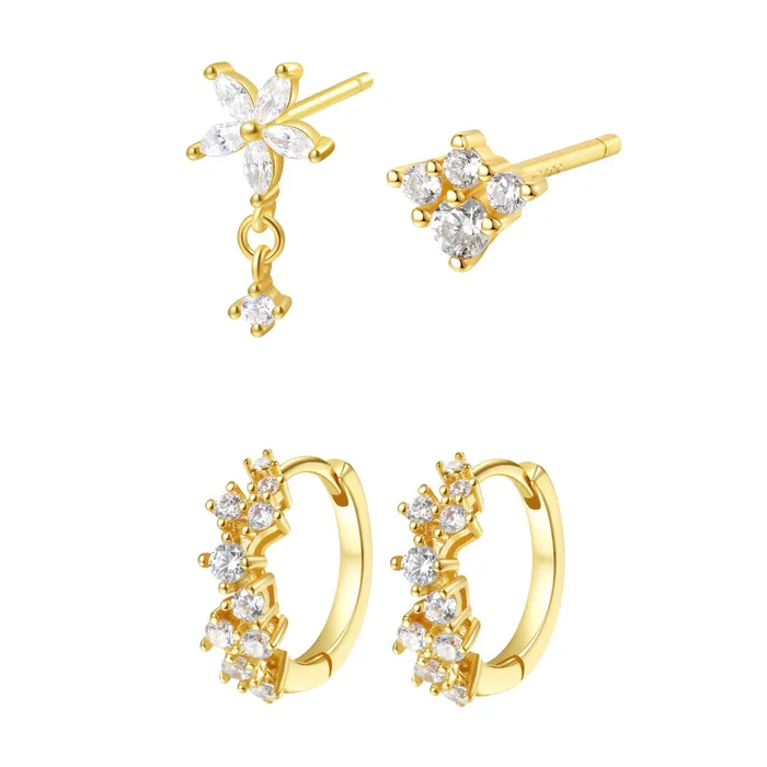 Hey Happiness Earrings Luminar Earrings Set Sterling Silver