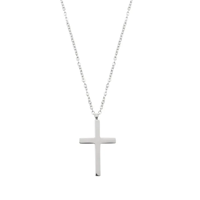 Hey Happiness Necklaces Cross Pendant Necklace Silver