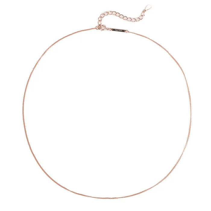 Hey Happiness Necklaces Fine Textured Chain Necklace Sterling Silver Hey Happiness Necklaces Fine Textured Chain Necklace Sterling Silver