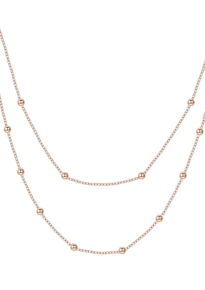 Hey Happiness Necklaces Multilayer Necklace Set Rose Gold Hey Happiness Necklaces Multilayer Necklace Set Rose Gold