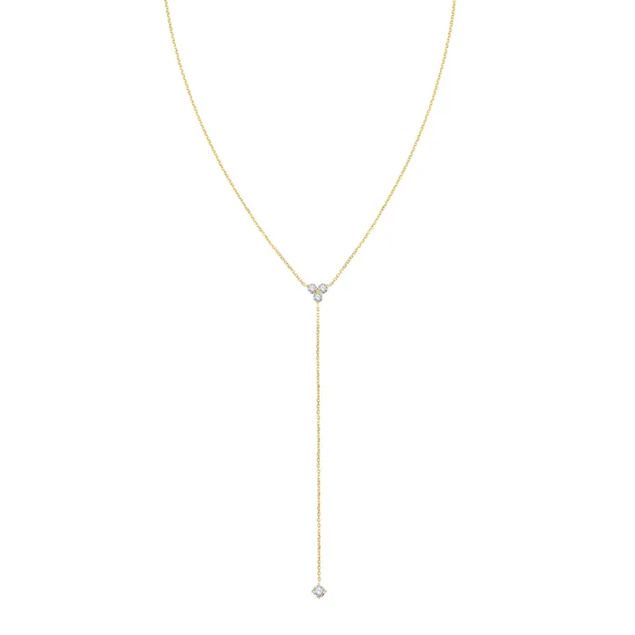 Hey Happiness Necklaces Trinity Y Necklace 14K