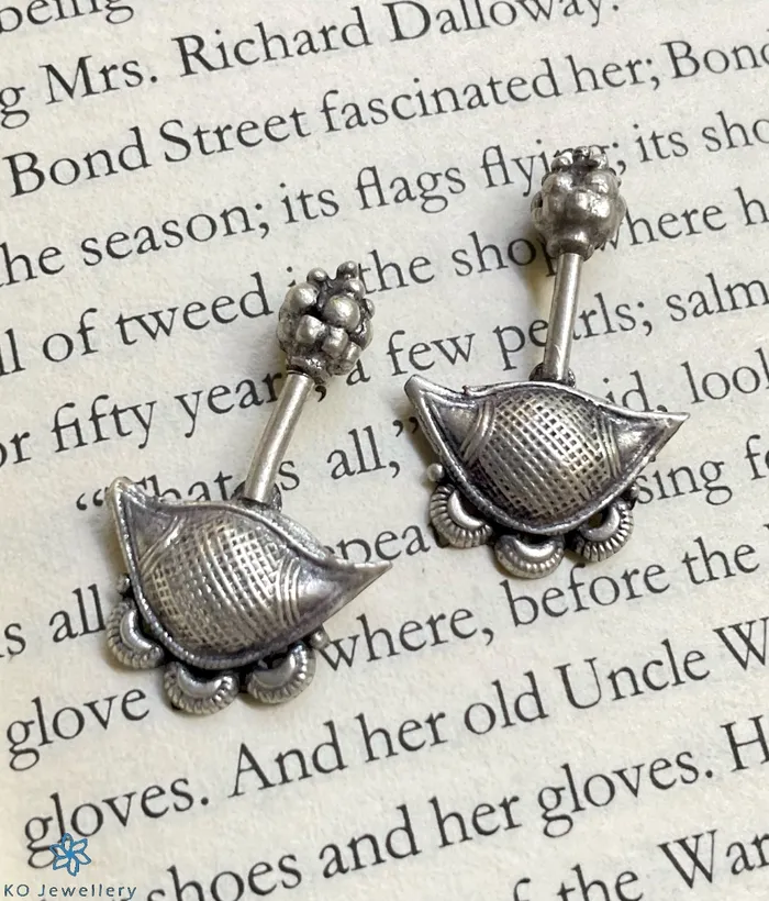 Karwar Earrings The Nirupa Silver Bugudi Earrings Piercing