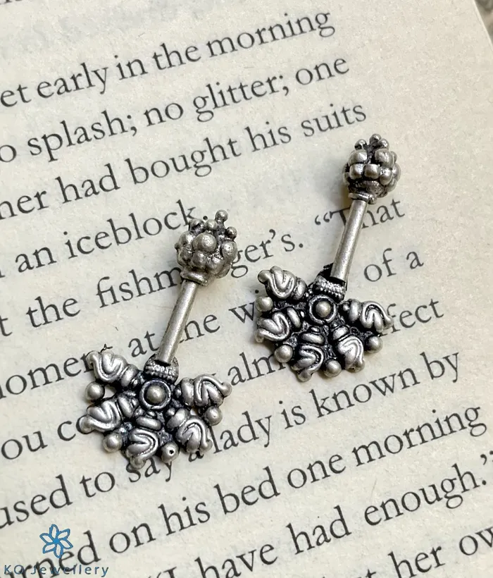 Karwar The Aham Silver Bugudi Earrings Piercing Earrings