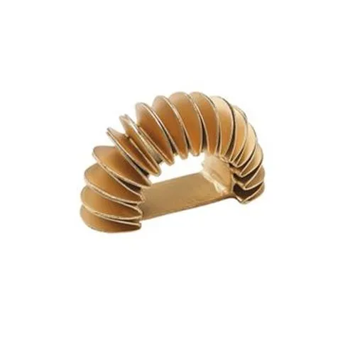 Kim Seybert Kim Seybert Set of 4 Demilune Napking Ring in Gold Rings Kim Seybert Kim Seybert Set of 4 Demilune Napking Ring in Gold Rings