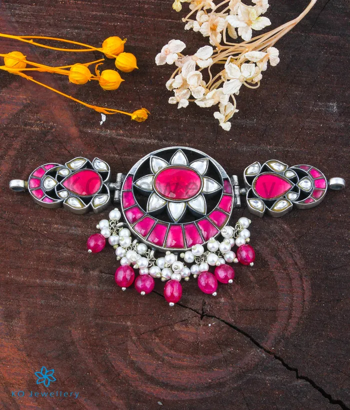 Kundan The Imara Silver Choker Necklace Necklaces