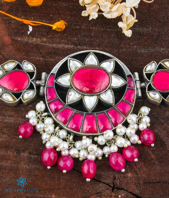 Kundan The Imara Silver Choker Necklace Necklaces