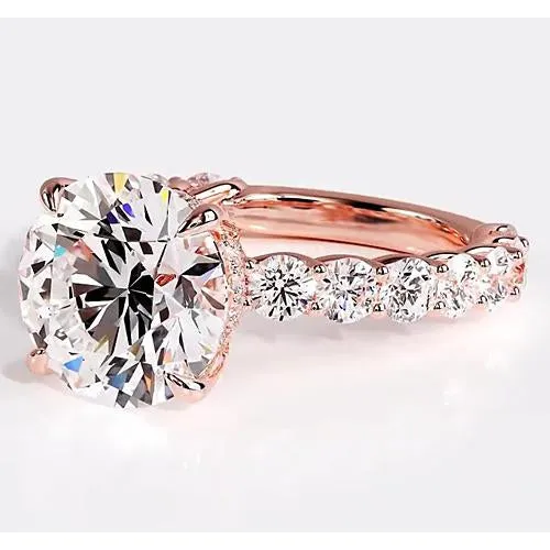 Lab Grown Diamond Engagement Ring 94 Carats Rose Gold Women Jewelry GB Rings Lab Grown Diamond Engagement Ring 94 Carats Rose Gold Women Jewelry GB Rings