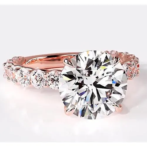 Lab Grown Diamond Engagement Ring 94 Carats Rose Gold Women Jewelry GB Rings Lab Grown Diamond Engagement Ring 94 Carats Rose Gold Women Jewelry GB Rings