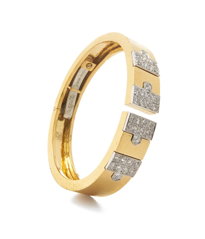 Lane Bracelet Hammered 18K Gold David Webb Bracelets