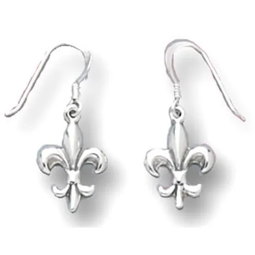 MMA MMA FleurDeLis Earrings On French Wire Earrings
