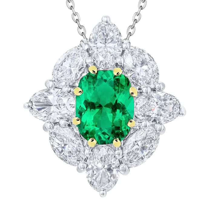 Necklaces Cushion Cut Green Emerald Halo Pendant Jewelry HarryChadEntcom Necklaces Cushion Cut Green Emerald Halo Pendant Jewelry HarryChadEntcom