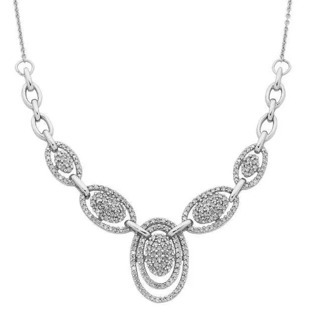 Necklaces GB Brilliant Cut 350 Ct Small Genuine Natural Earth Mined Diamonds Ladies Necklace With Chain Necklaces GB Brilliant Cut 350 Ct Small Genuine Natural Earth Mined Diamonds Ladies Necklace With Chain