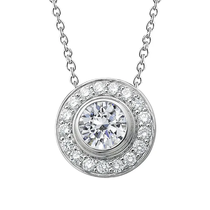 Necklaces GB Sparkling Brilliant Cut 275 Carat Natural Earth Mined Diamond Necklace Pendant WG 14K Necklaces GB Sparkling Brilliant Cut 275 Carat Natural Earth Mined Diamond Necklace Pendant WG 14K