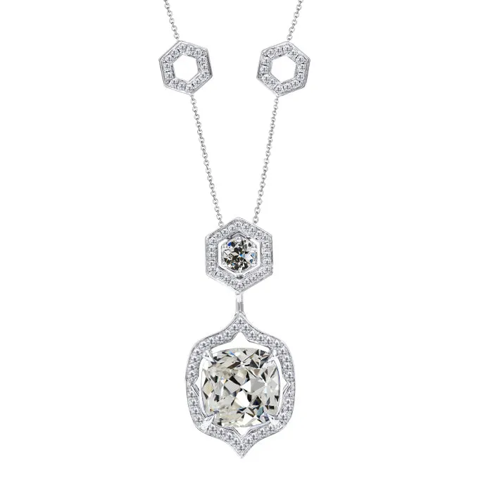 Necklaces HarryChadEntcom Cushion Old Miner Natural Diamond Pendant Necklace 3 Carats Necklaces HarryChadEntcom Cushion Old Miner Natural Diamond Pendant Necklace 3 Carats