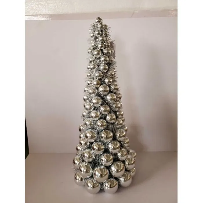 Regency International Necklaces Regency 24 Vacuum Plated Ball Cone Tree With Tinsel Regency International Necklaces Regency 24 Vacuum Plated Ball Cone Tree With Tinsel