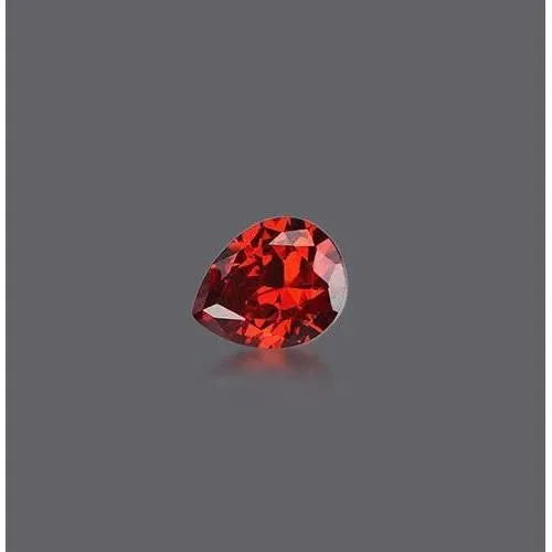 Rings 1 Carat Pear Cut Red Loose Ruby GB
