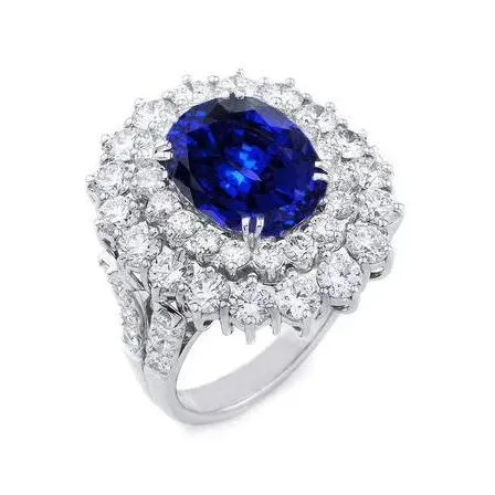 Rings 975 Ct Sri Lanka Blue Sapphire Natural Earth Mined Diamonds Anniversary Ring White Gold GB Rings 975 Ct Sri Lanka Blue Sapphire Natural Earth Mined Diamonds Anniversary Ring White Gold GB
