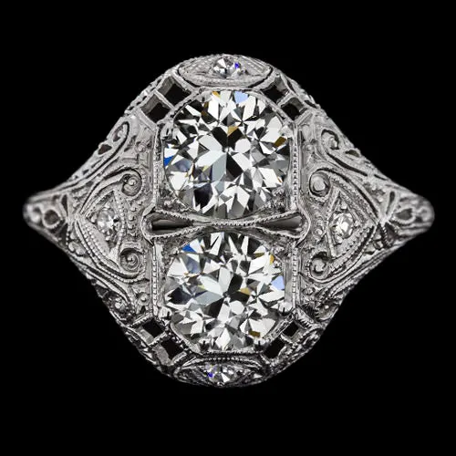 Rings Antique Style Round Old Mine Cut Real Natural Earth Mined Diamond Ring 350 Carats Filigree HarryChadEntcom Rings Antique Style Round Old Mine Cut Real Natural Earth Mined Diamond Ring 350 Carats Filigree HarryChadEntcom