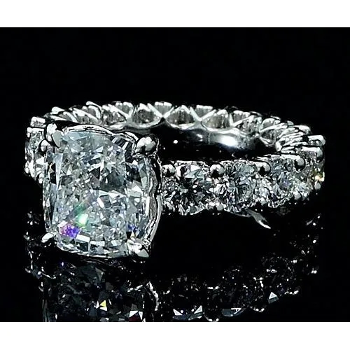 Rings GB Real Natural Earth Mined Diamond Ring 6 Carats Prong Setting Women Jewelry New Rings GB Real Natural Earth Mined Diamond Ring 6 Carats Prong Setting Women Jewelry New