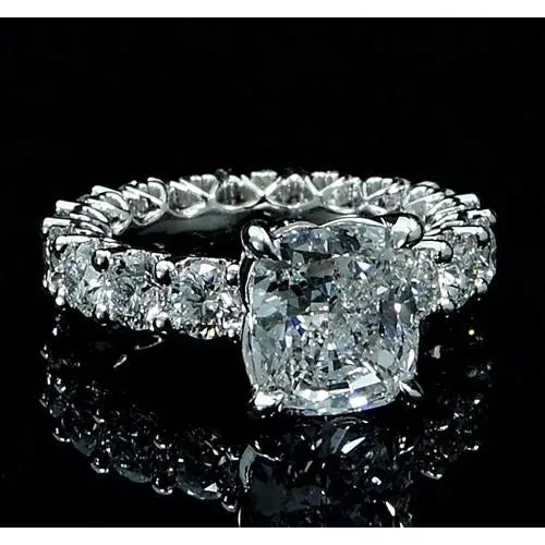 Rings GB Real Natural Earth Mined Diamond Ring 6 Carats Prong Setting Women Jewelry New Rings GB Real Natural Earth Mined Diamond Ring 6 Carats Prong Setting Women Jewelry New