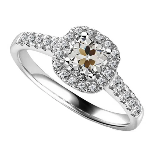 Rings HarryChadEntcom Cushion Round Old Mine Cut Halo Real Diamond Wedding Ring 450 Carats Rings HarryChadEntcom Cushion Round Old Mine Cut Halo Real Diamond Wedding Ring 450 Carats