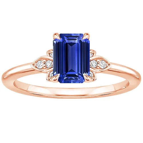Rings HarryChadEntcom Emerald Rose Gold 14K Ring Ceylon Sapphire Natural Earth Mined Diamond 350 Carats Rings HarryChadEntcom Emerald Rose Gold 14K Ring Ceylon Sapphire Natural Earth Mined Diamond 350 Carats