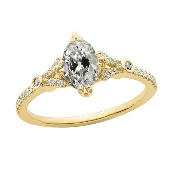 Rings HarryChadEntcom Fancy Genuine Natural Earth Mined Diamond Old Mine Cut Anniversary Ring 350 Carats Yellow Gold Rings HarryChadEntcom Fancy Genuine Natural Earth Mined Diamond Old Mine Cut Anniversary Ring 350 Carats Yellow Gold