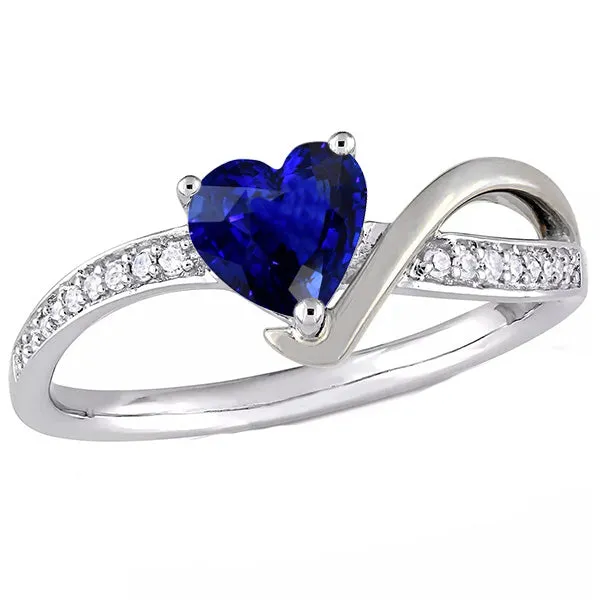 Rings HarryChadEntcom Gemstone Heart Blue Sapphire Ring Twisted Shank Natural Earth Mined Diamonds 250 Carats Rings HarryChadEntcom Gemstone Heart Blue Sapphire Ring Twisted Shank Natural Earth Mined Diamonds 250 Carats