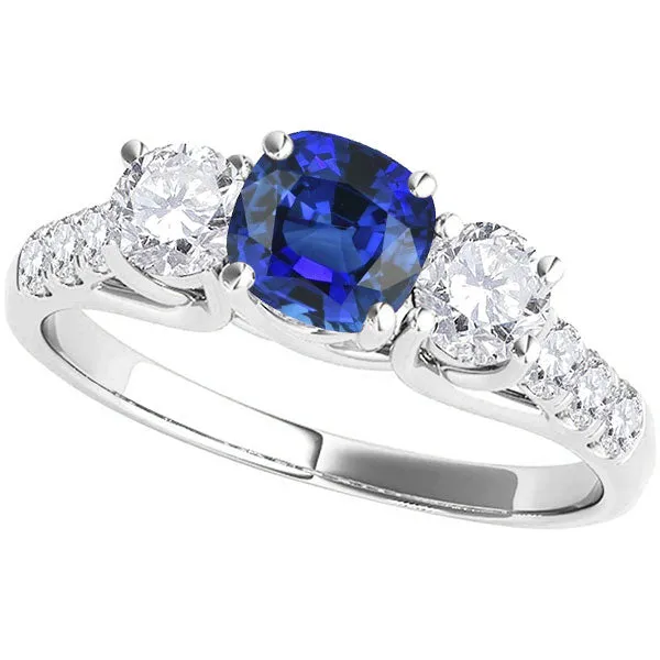 Rings HarryChadEntcom Gemstone Ring Cushion Sapphire Trellis Setting Natural Earth Mined Diamonds 350 Carats Rings HarryChadEntcom Gemstone Ring Cushion Sapphire Trellis Setting Natural Earth Mined Diamonds 350 Carats
