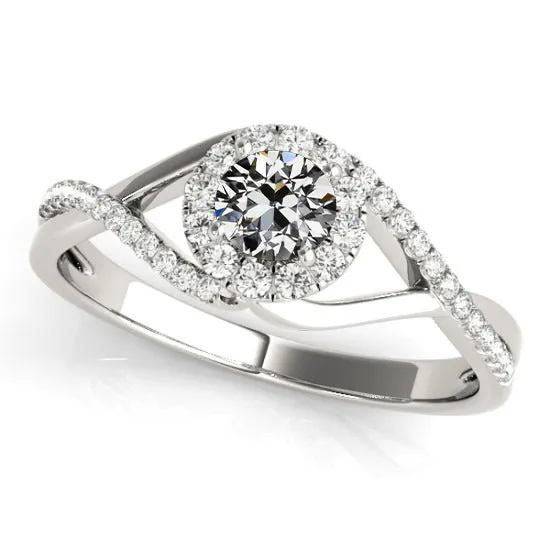 Rings HarryChadEntcom Halo Old Miner Natural Earth Mined Diamond Ring Pave Set Twisted Split Shank 3 Carats Rings HarryChadEntcom Halo Old Miner Natural Earth Mined Diamond Ring Pave Set Twisted Split Shank 3 Carats