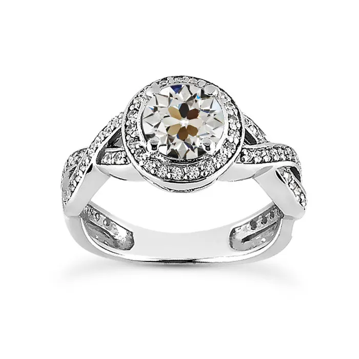 Rings HarryChadEntcom Halo Round Old Miner Natural Earth Mined Diamond Ring Infinity Style Jewelry 475 Carats Rings HarryChadEntcom Halo Round Old Miner Natural Earth Mined Diamond Ring Infinity Style Jewelry 475 Carats