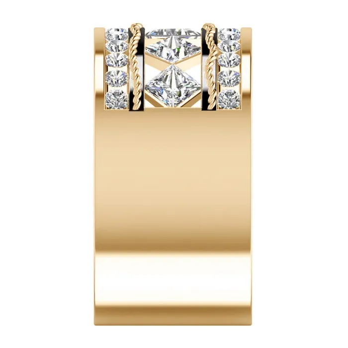 Rings HarryChadEntcom Mens Ring Rope Wave 5 Stone Band Black Gold Accents 375 Carats Mined Diamond Rings HarryChadEntcom Mens Ring Rope Wave 5 Stone Band Black Gold Accents 375 Carats Mined Diamond