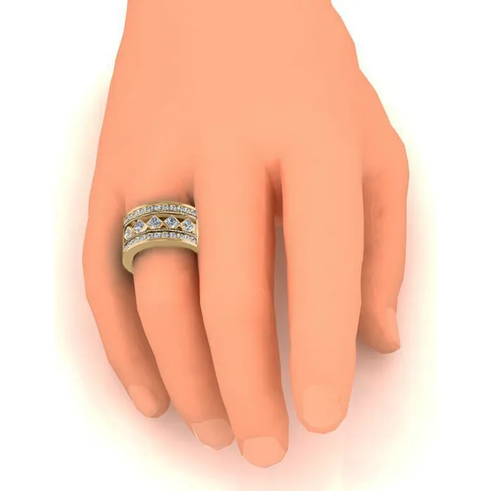 Rings HarryChadEntcom Mens Ring Rope Wave 5 Stone Band Black Gold Accents 375 Carats Mined Diamond Rings HarryChadEntcom Mens Ring Rope Wave 5 Stone Band Black Gold Accents 375 Carats Mined Diamond