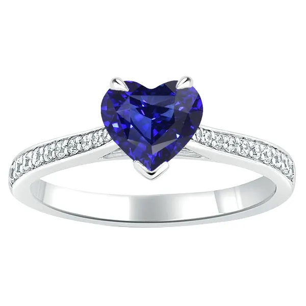 Rings HarryChadEntcom Natural Earth Mined Diamond Engagement Ring 3 Carats Gold Srilankan Sapphire Tapered Shank Rings HarryChadEntcom Natural Earth Mined Diamond Engagement Ring 3 Carats Gold Srilankan Sapphire Tapered Shank