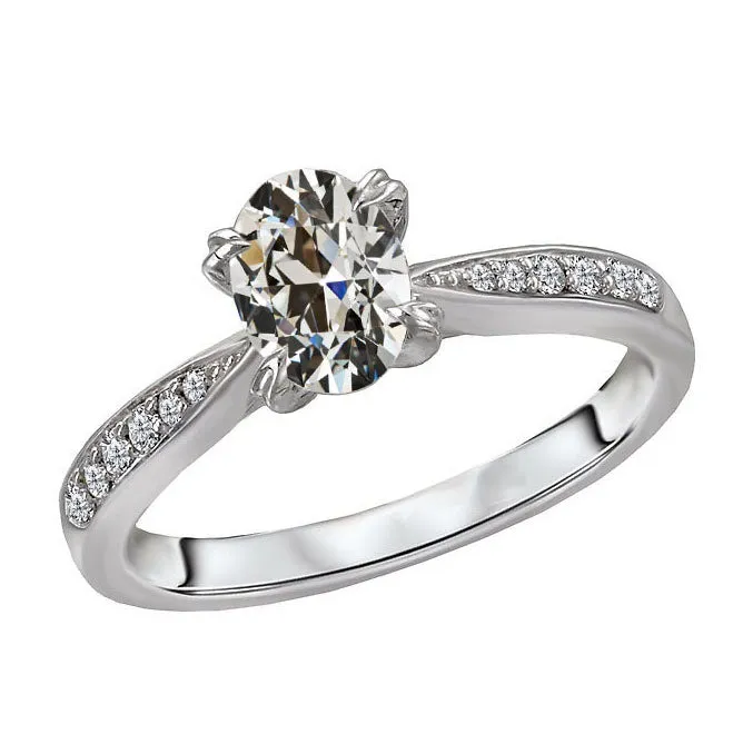 Rings HarryChadEntcom Round Oval Old Miner Genuine Natural Earth Mined Diamond Ring Prong Tapered Shank 4 Carats Rings HarryChadEntcom Round Oval Old Miner Genuine Natural Earth Mined Diamond Ring Prong Tapered Shank 4 Carats