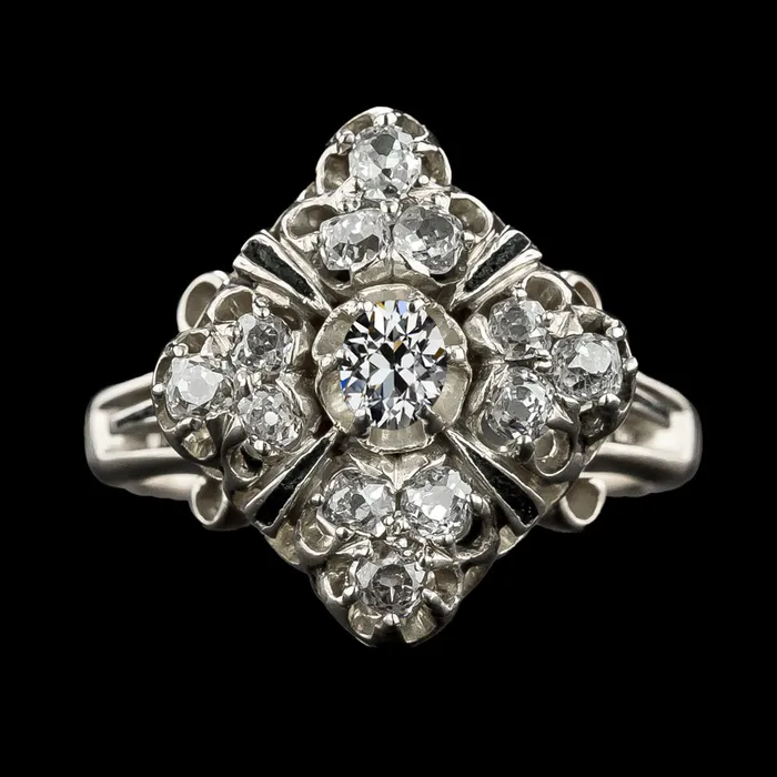 Rings HarryChadEntcom Vintage Style Engagement Ring Cushion Oval Old Cut Natural Earth Mined Diamond 4 Carats Rings HarryChadEntcom Vintage Style Engagement Ring Cushion Oval Old Cut Natural Earth Mined Diamond 4 Carats