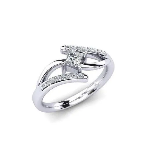 Rings Princess Round Cut 150 Carats Natural Earth Mined Diamond Engagement Ring GB Rings Princess Round Cut 150 Carats Natural Earth Mined Diamond Engagement Ring GB