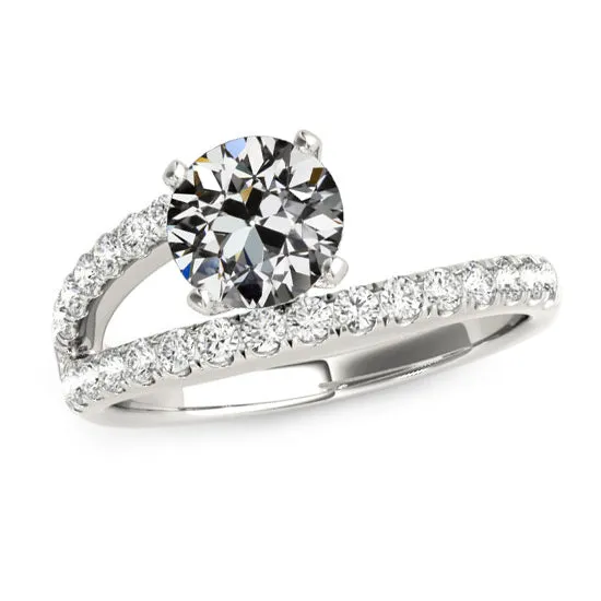 Rings Round Old Mine Cut Real Natural Earth Mined Diamond Ring 4 Prong Split Shank 4 Carats HarryChadEntcom Rings Round Old Mine Cut Real Natural Earth Mined Diamond Ring 4 Prong Split Shank 4 Carats HarryChadEntcom