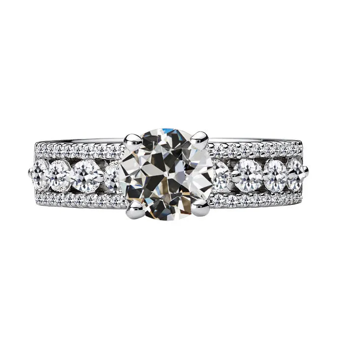 Rings Round Old Miner Genuine Natural Earth Mined Diamond Fancy Ring 4 Prong Set Gold 750 Carats HarryChadEntcom Rings Round Old Miner Genuine Natural Earth Mined Diamond Fancy Ring 4 Prong Set Gold 750 Carats HarryChadEntcom