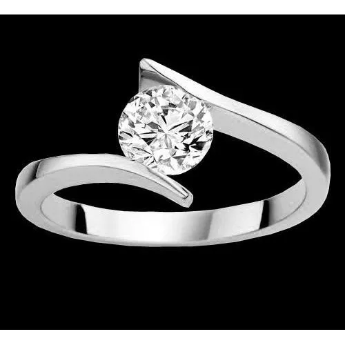 Rings Tension Style Natural Earth Mined Diamond Solitaire 2 Carat Engagement Ring White Gold GB Rings Tension Style Natural Earth Mined Diamond Solitaire 2 Carat Engagement Ring White Gold GB
