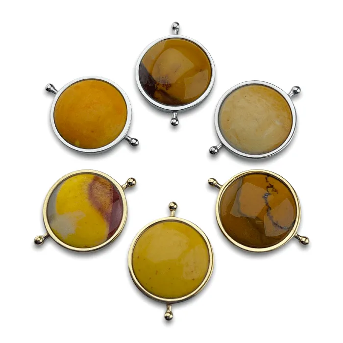 Rings Yellow Mookaite Crystal Fidget Ring MyCONQUERing