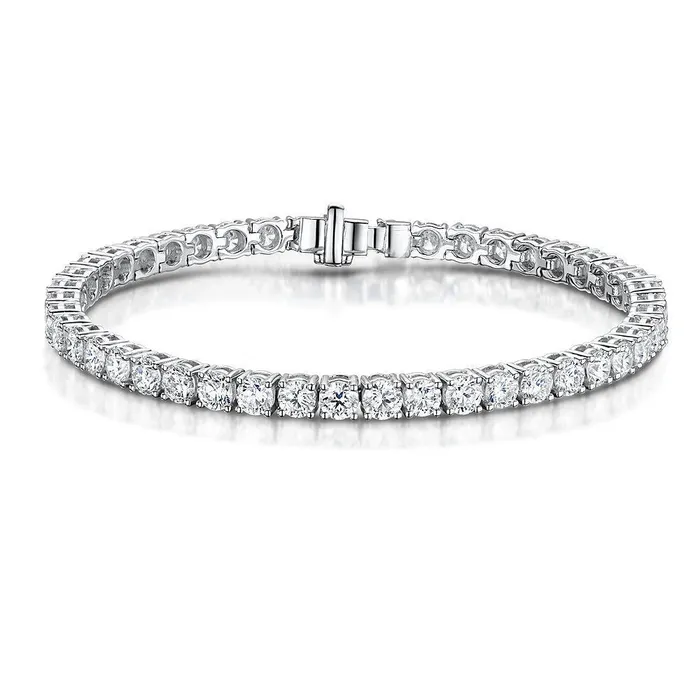 Round Cut 840 Carats Natural Earth Mined Diamonds Tennis Bracelet White Gold 14K GB Bracelets Round Cut 840 Carats Natural Earth Mined Diamonds Tennis Bracelet White Gold 14K GB Bracelets
