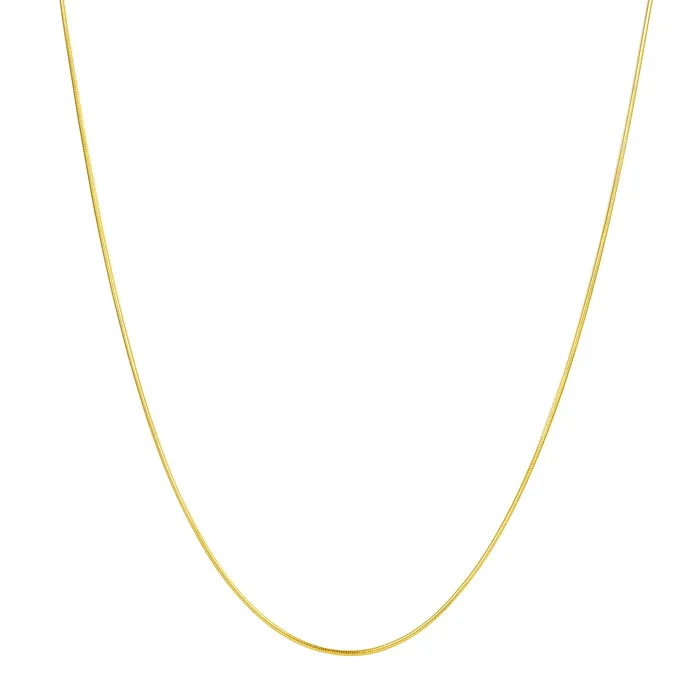 Round Snake Chain Necklace Sterling Silver Hey Happiness Necklaces