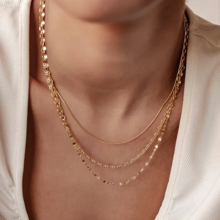 Round Snake Chain Necklace Sterling Silver Hey Happiness Necklaces Round Snake Chain Necklace Sterling Silver Hey Happiness Necklaces